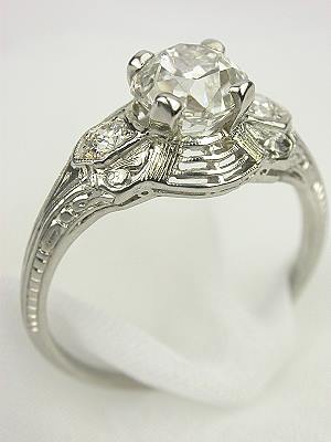 Antique Diamond Engagement Ring by C.D. Peacock