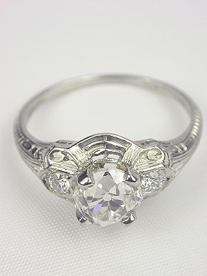 Antique Diamond Engagement Ring by C.D. Peacock