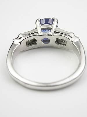 Vintage Engagement Ring with Sapphire