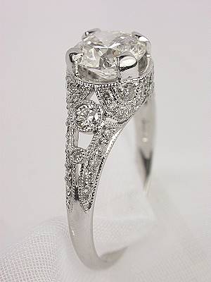 Edwardian Inspired Diamond Engagement Ring