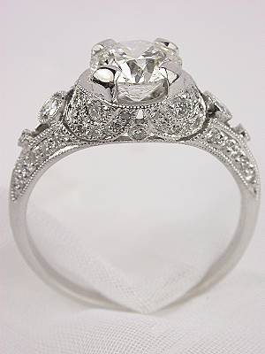 Edwardian Inspired Diamond Engagement Ring