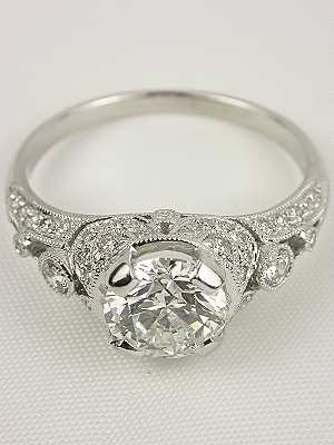 Edwardian Inspired Diamond Engagement Ring