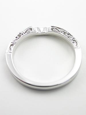 Fitted Matching Filigree Wedding Ring
