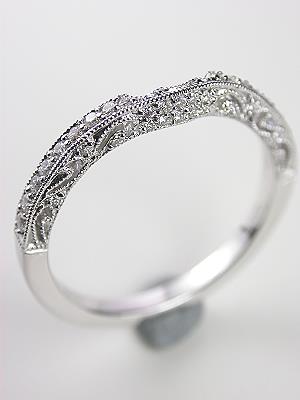 Antique Style Filigree Wedding Ring