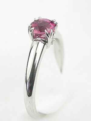 Pink Tourmaline Engagement Ring 