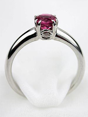 Pink Tourmaline Engagement Ring