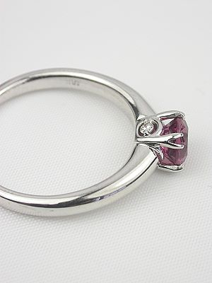 Pink Tourmaline Engagement Ring 