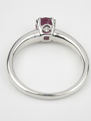 Pink Tourmaline Engagement Ring 