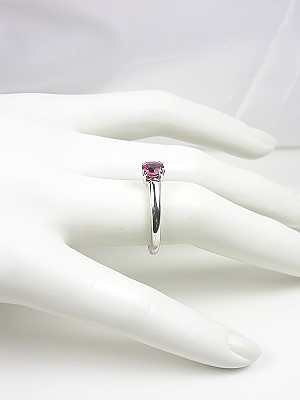 Pink Tourmaline Engagement Ring