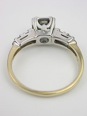 1945 Classic Aquamarine Engagement Ring