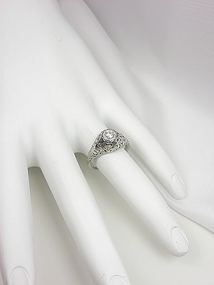 Antique Diamond Engagement Ring by Belais