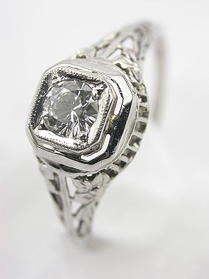 Antique Art Deco Engagement Ring