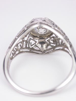 Old European Cut Diamond Engagement Ring