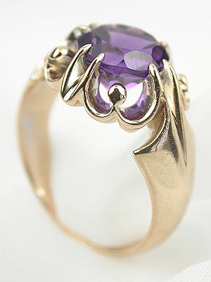 Victorian Amethyst Antique Cocktail Ring