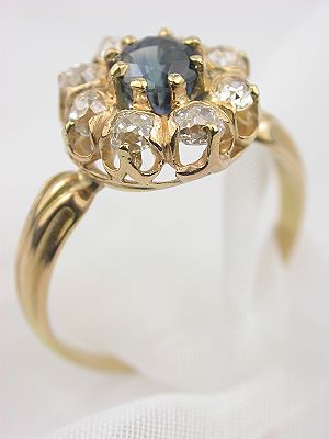 Victorian Antique Sapphire Engagement Ring