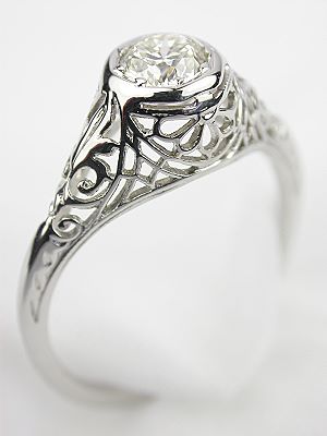 Late Edwardian Diamond Engagement Ring