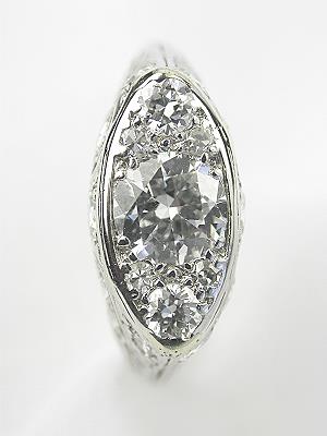 Romantic Antique Diamond Engagement Ring 