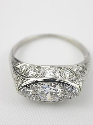Romantic Antique Diamond Engagement Ring 