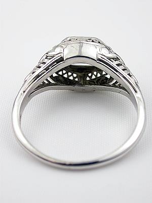 1920's Filigree Diamond Engagement Ring
