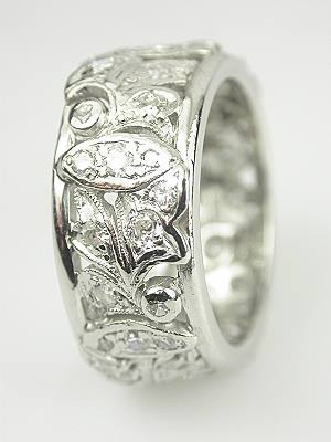 Edwardian Antique Diamond Anniversary Band