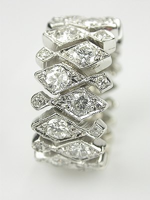 Art Deco Style Diamond Eternity Band