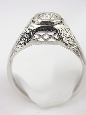 Old European Cut Diamond Engagement Ring