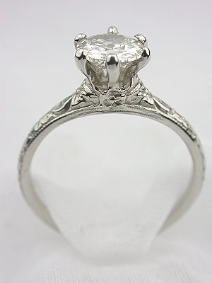 Orange Blossom Antique Engagement Ring