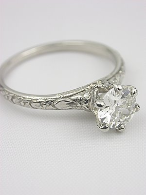 Orange Blossom Antique Engagement Ring