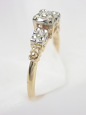 1930s Two Toned Diamond Engagement Ring