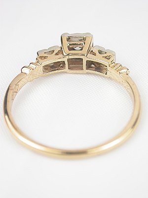 1930s Two Toned Diamond Engagement Ring