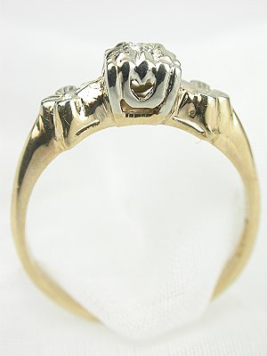 Two Toned 1930s Diamond Engagement Ring
