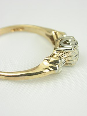 Two Toned 1930s Diamond Engagement Ring