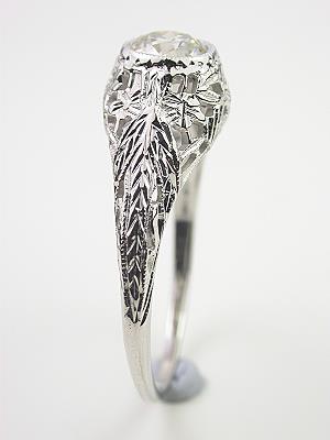 Antique Edwardian Filigree Engagement Ring