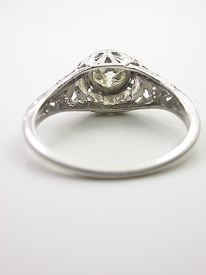 Antique Edwardian Filigree Engagement Ring