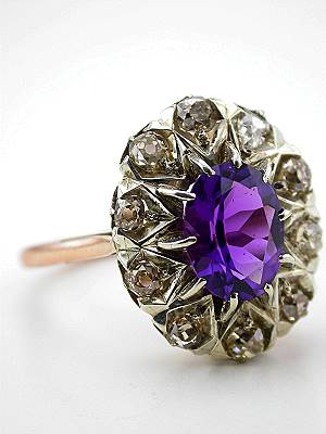 Antique Victorian Amethyst Dinner Ring