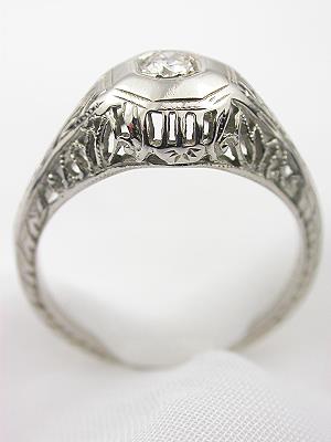 Old European Cut Diamond Antique Engagement Ring