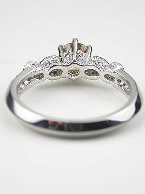 Champagne Diamond Engagement Ring