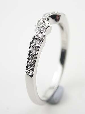 Antique Style Diamond Wedding Band