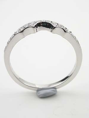 Antique Style Diamond Wedding Band