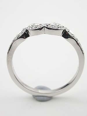 Antique Style Diamond Wedding Band