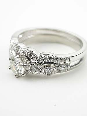 Antique Style Diamond Wedding Band