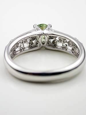 Green Sapphire Engagement Ring