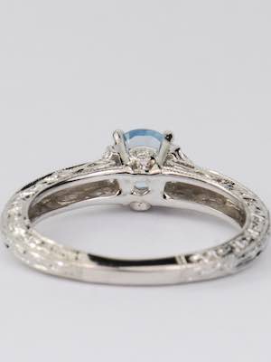 Vintage Style Engagement Ring with Infinity Symbols
