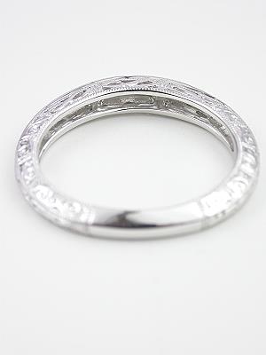 Vintage Style Wedding Ring with Infinity Motif