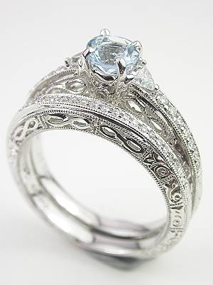 Vintage Style Wedding Ring with Infinity Motif