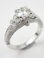 Dramatic Diamond Engagement Ring