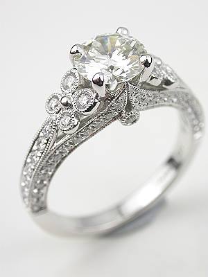 Dramatic Diamond Engagement Ring