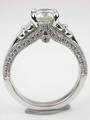 Dramatic Diamond Engagement Ring