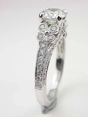 Dramatic Diamond Engagement Ring