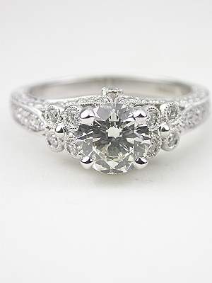 Dramatic Diamond Engagement Ring